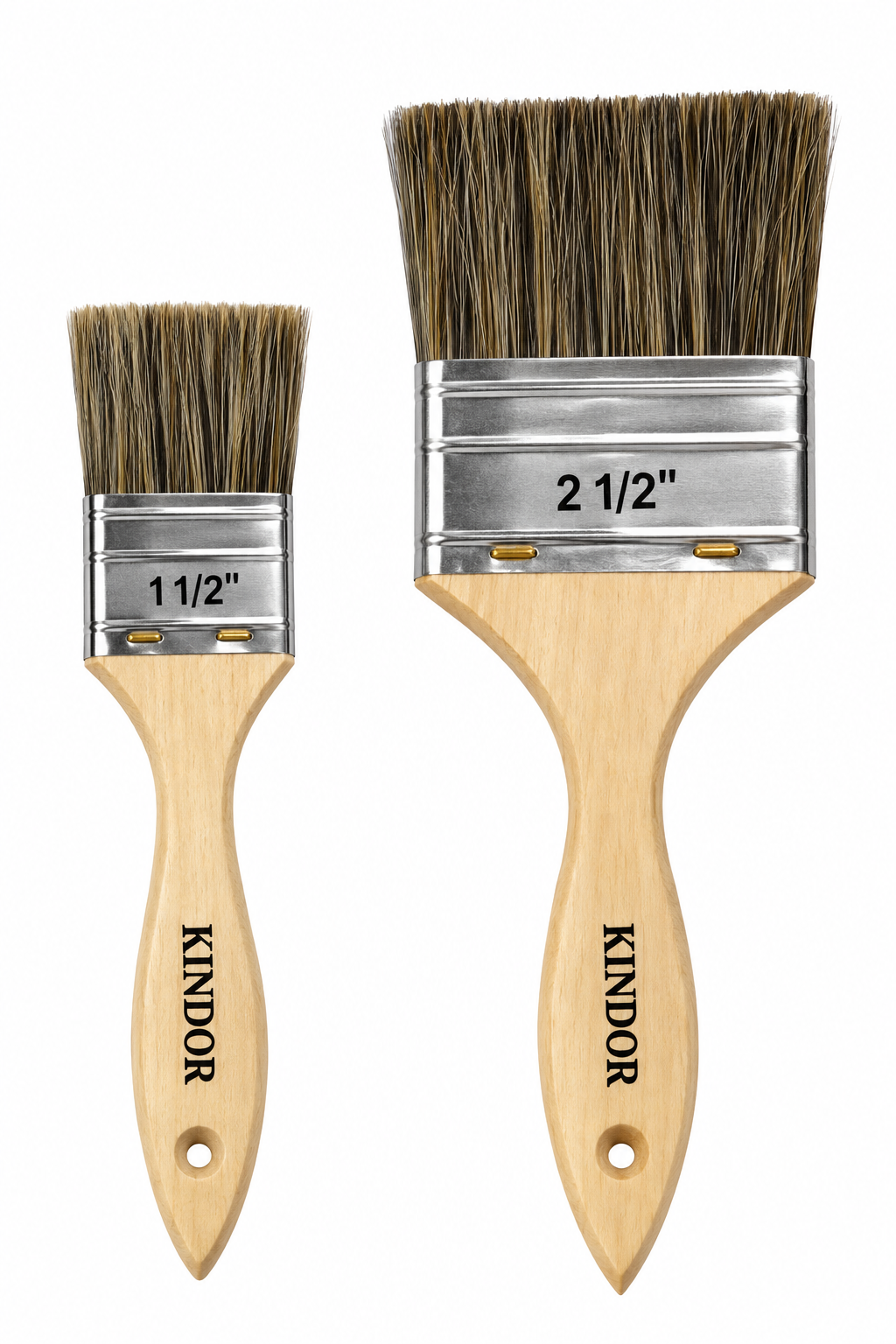 Brochas Kindor de 1 1/2' pulgadas, de cerdas 100% Naturales