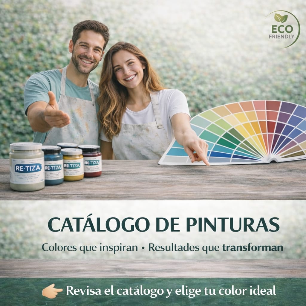 PINTURAS TIZADAS / VINTAGE, BASE AGUA, COLORES DECORATIVOS