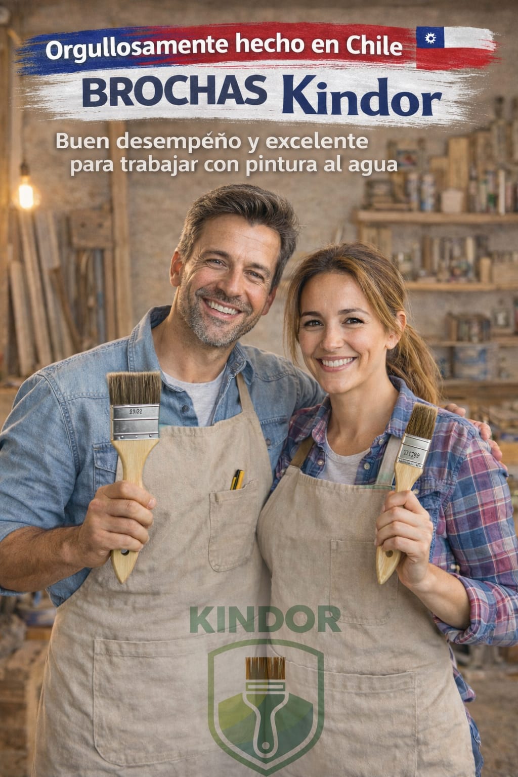 Set de 2 Brochas Kindor de 1' y de 2'