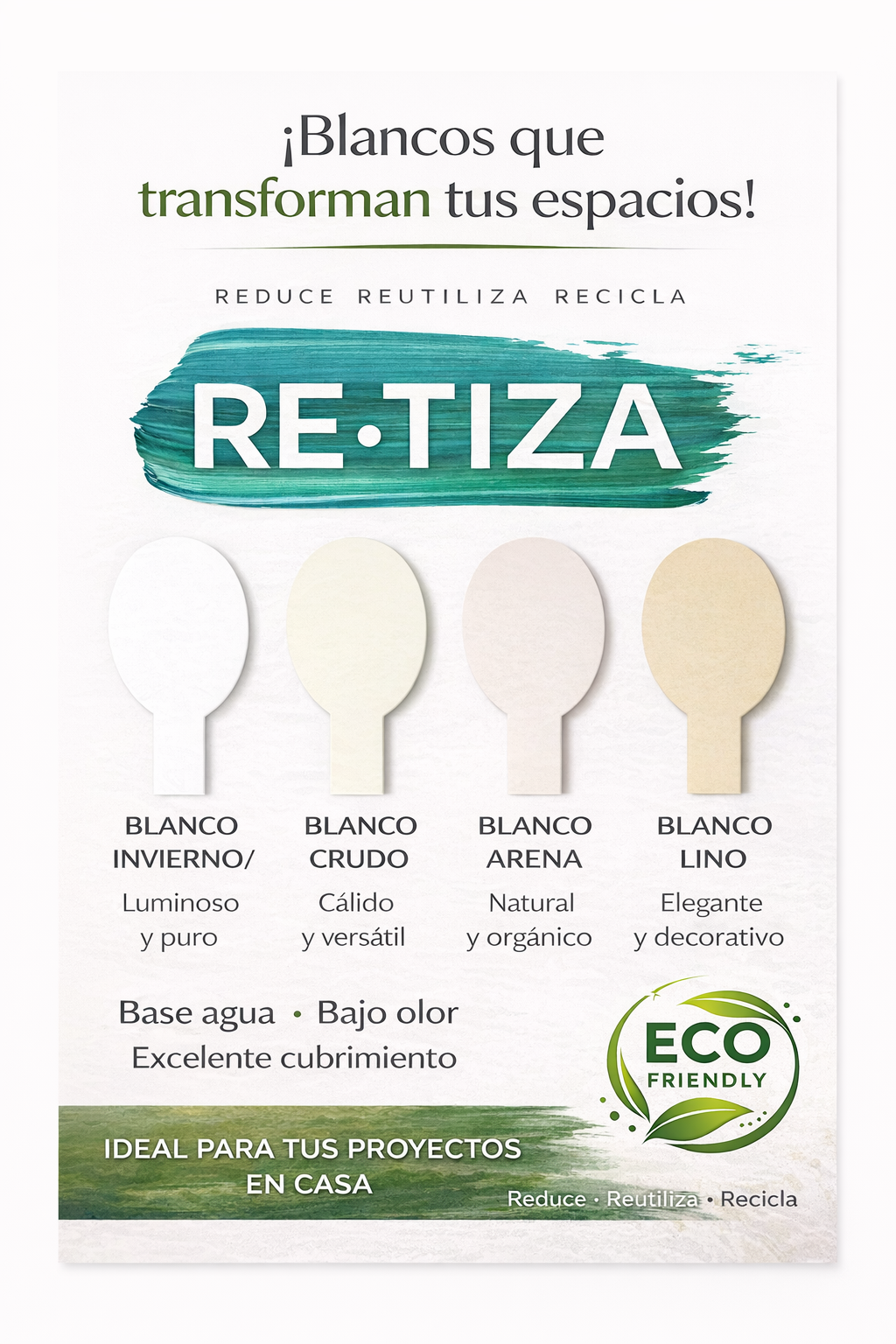 Tonos Blancos (invierno, Arena, Crudo y Lino)